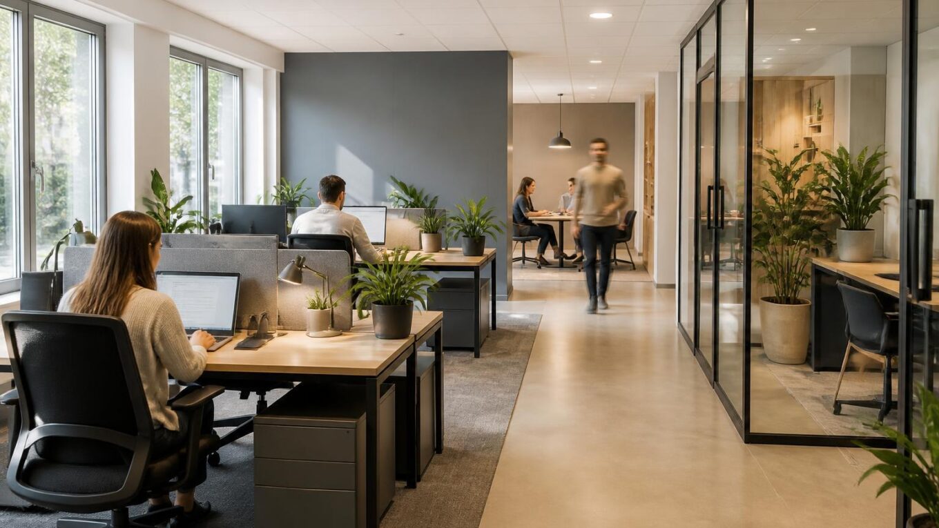 Arbeitsplatzgestaltung im Betrieb: Wie Raumaufteilung und Mobiliar die tägliche Arbeit beeinflussen